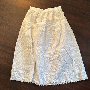 NWT Gap x Doen Eyelet Midi Skirt Size M